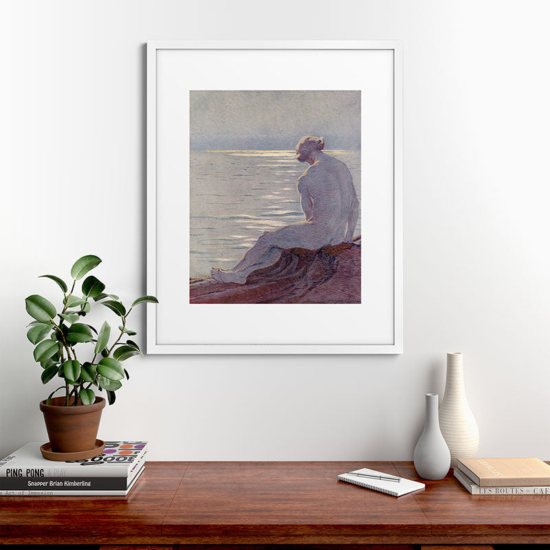 "I musing late in the autumn day" (Margaret C. Cook, Leaves of Grass, 1913) Framed Art Print