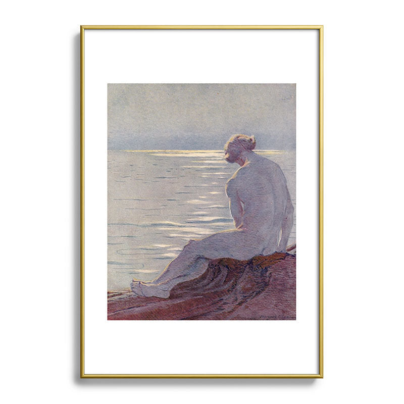 "I musing late in the autumn day" (Margaret C. Cook, Leaves of Grass, 1913) Framed Art Print