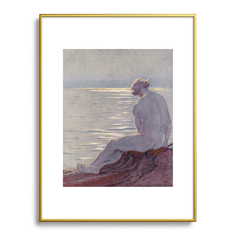 "I musing late in the autumn day" (Margaret C. Cook, Leaves of Grass, 1913) Framed Art Print
