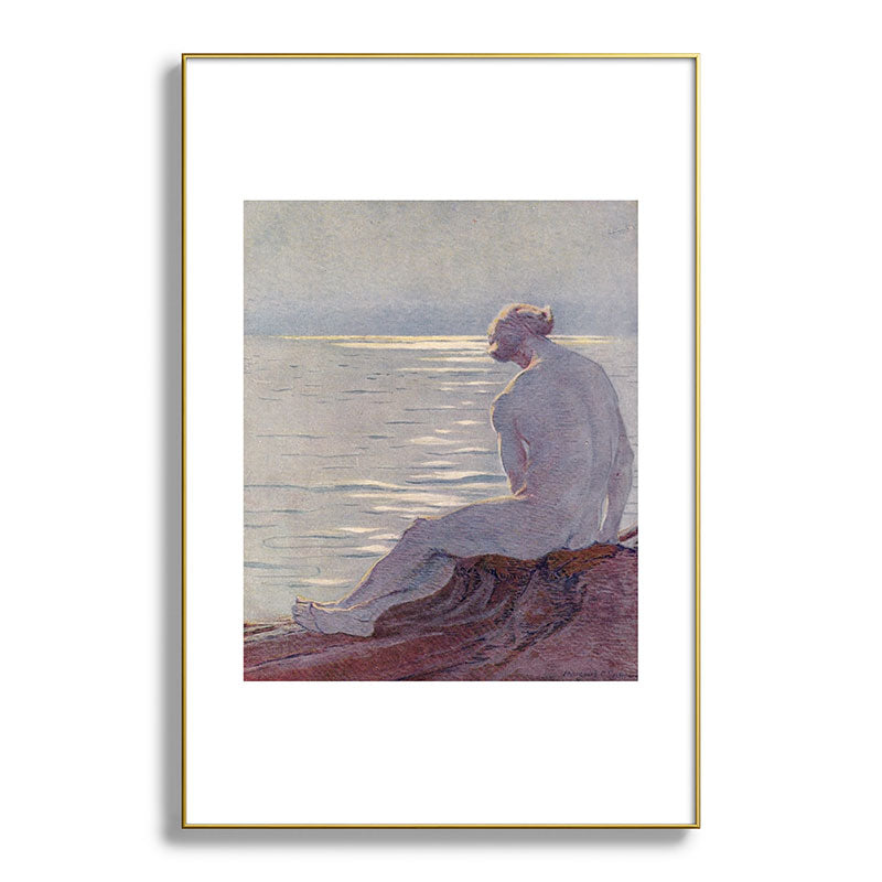 "I musing late in the autumn day" (Margaret C. Cook, Leaves of Grass, 1913) Framed Art Print