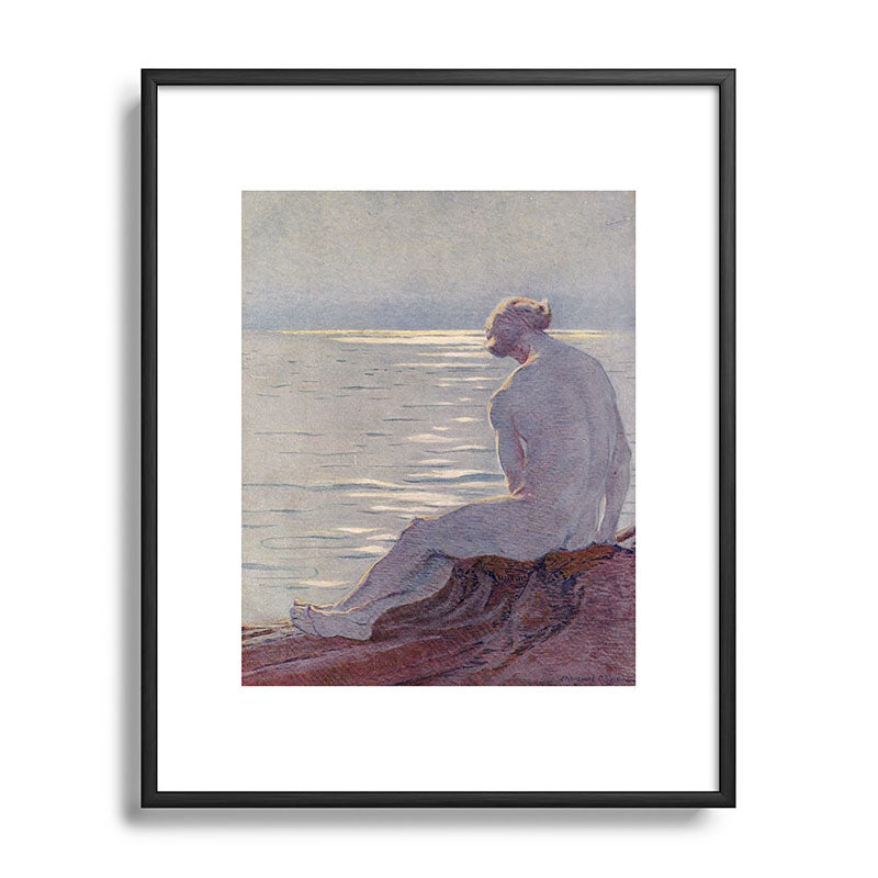 "I musing late in the autumn day" (Margaret C. Cook, Leaves of Grass, 1913) Framed Art Print