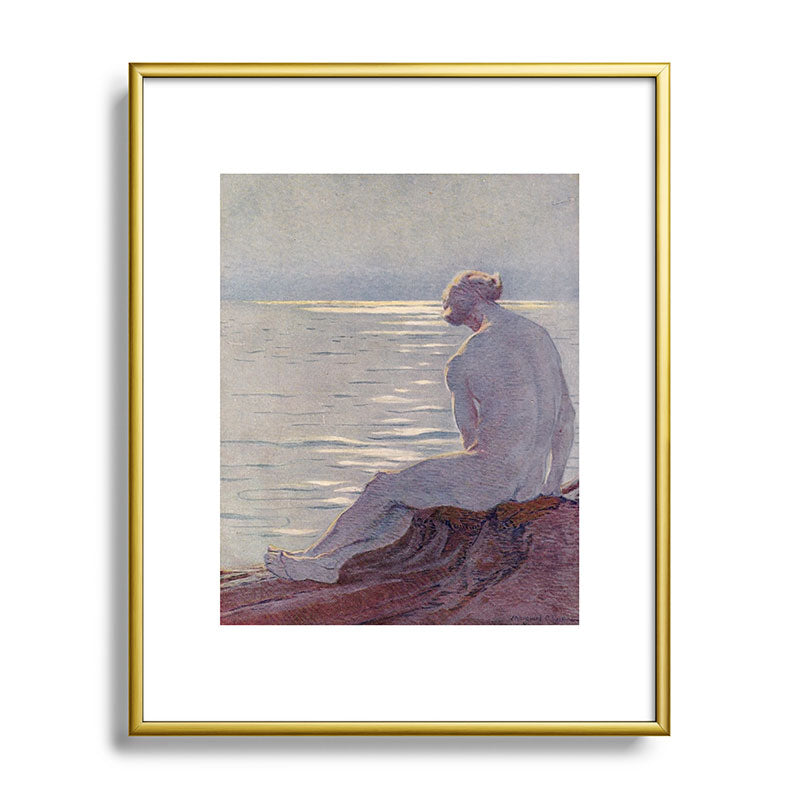 "I musing late in the autumn day" (Margaret C. Cook, Leaves of Grass, 1913) Framed Art Print