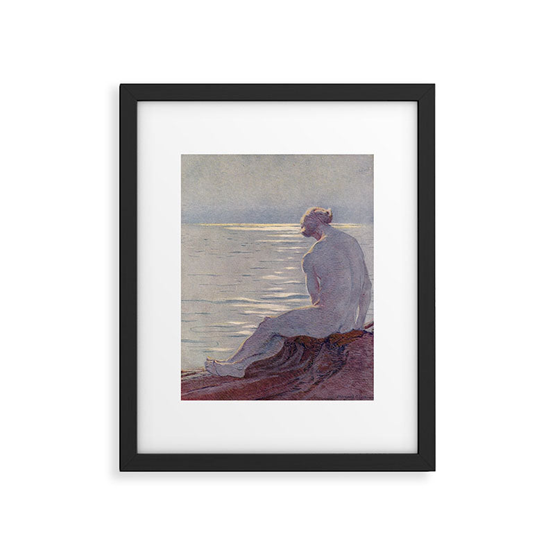 "I musing late in the autumn day" (Margaret C. Cook, Leaves of Grass, 1913) Framed Art Print