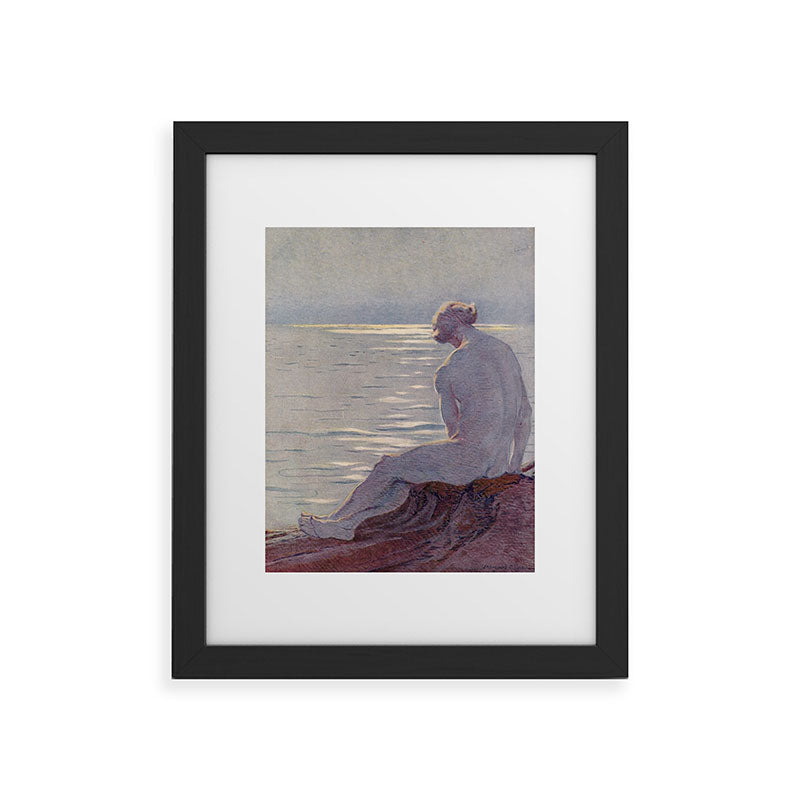 "I musing late in the autumn day" (Margaret C. Cook, Leaves of Grass, 1913) Framed Art Print