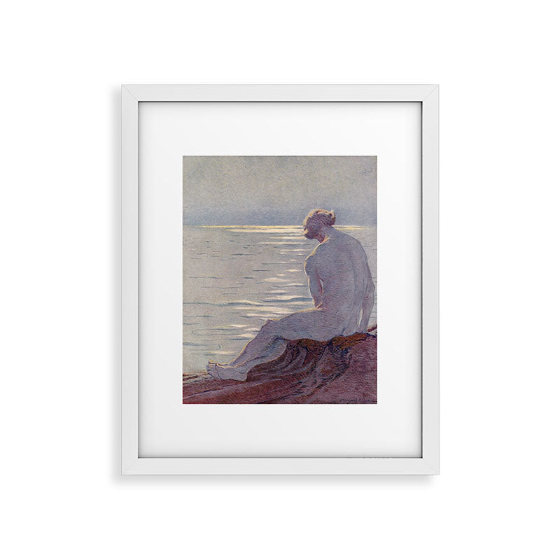 "I musing late in the autumn day" (Margaret C. Cook, Leaves of Grass, 1913) Framed Art Print
