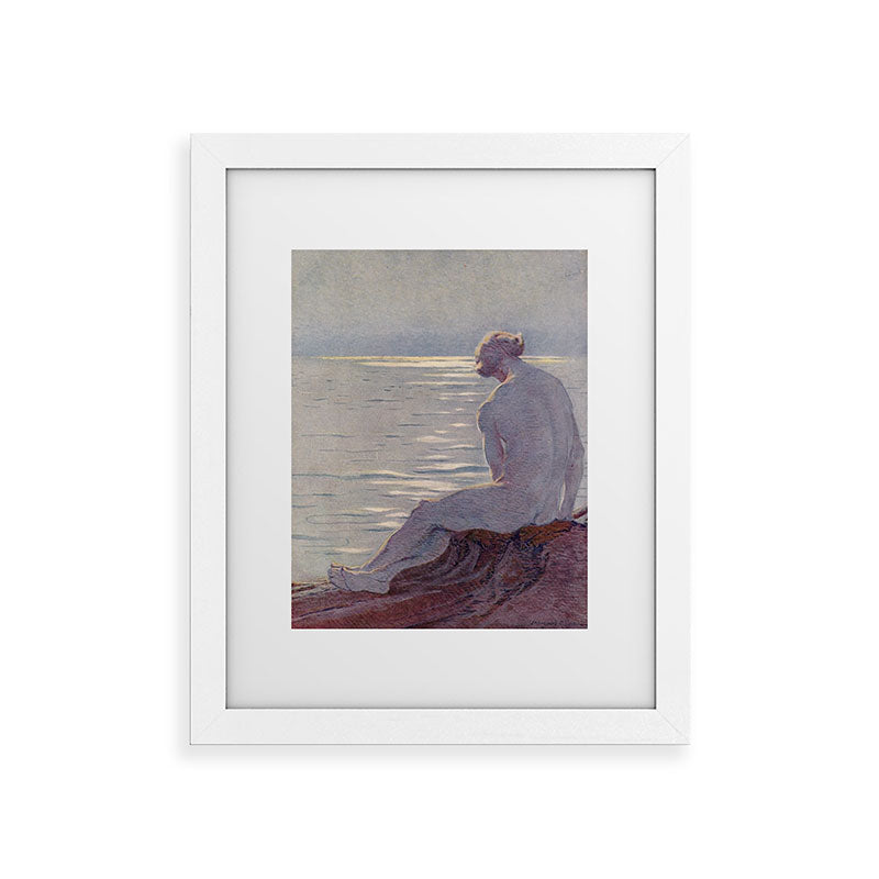 "I musing late in the autumn day" (Margaret C. Cook, Leaves of Grass, 1913) Framed Art Print