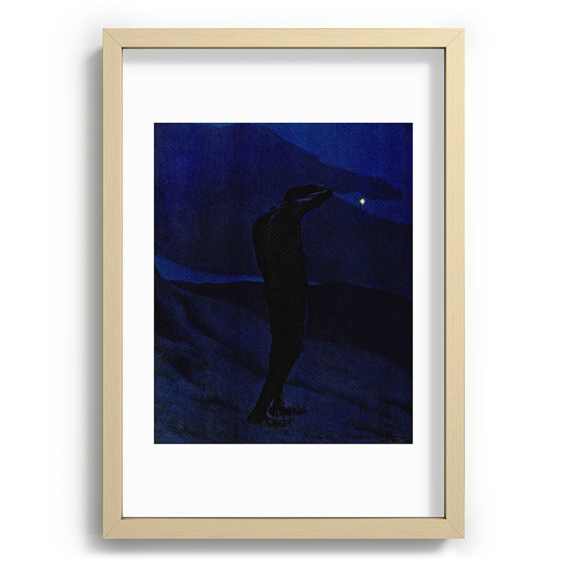 "I see... great cloud-masses... with at times half-dimm'd sadden'd far-off star" (Margaret C. Cook) Framed Art Print