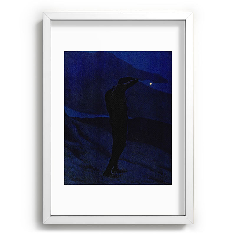 "I see... great cloud-masses... with at times half-dimm'd sadden'd far-off star" (Margaret C. Cook) Framed Art Print