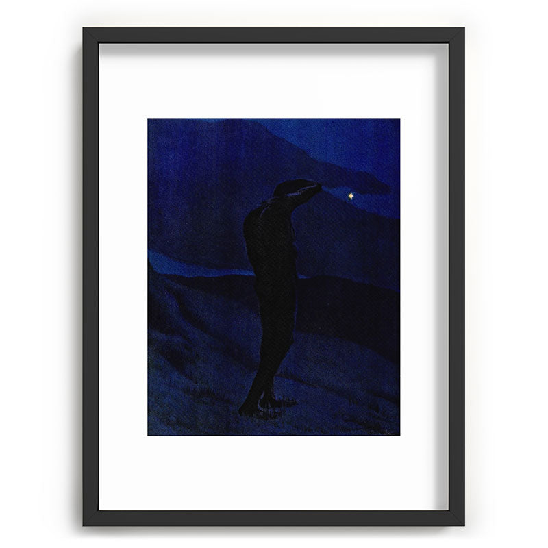 "I see... great cloud-masses... with at times half-dimm'd sadden'd far-off star" (Margaret C. Cook) Framed Art Print