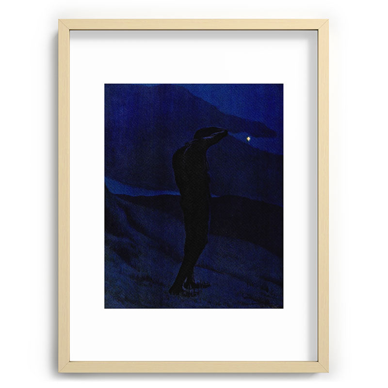 "I see... great cloud-masses... with at times half-dimm'd sadden'd far-off star" (Margaret C. Cook) Framed Art Print