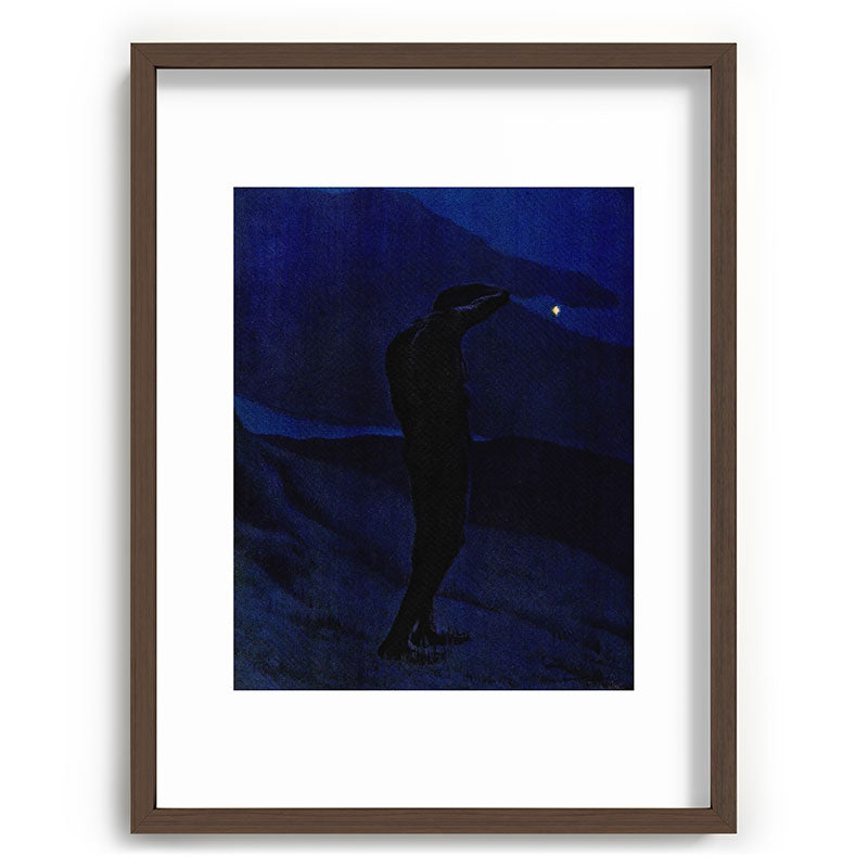 "I see... great cloud-masses... with at times half-dimm'd sadden'd far-off star" (Margaret C. Cook) Framed Art Print