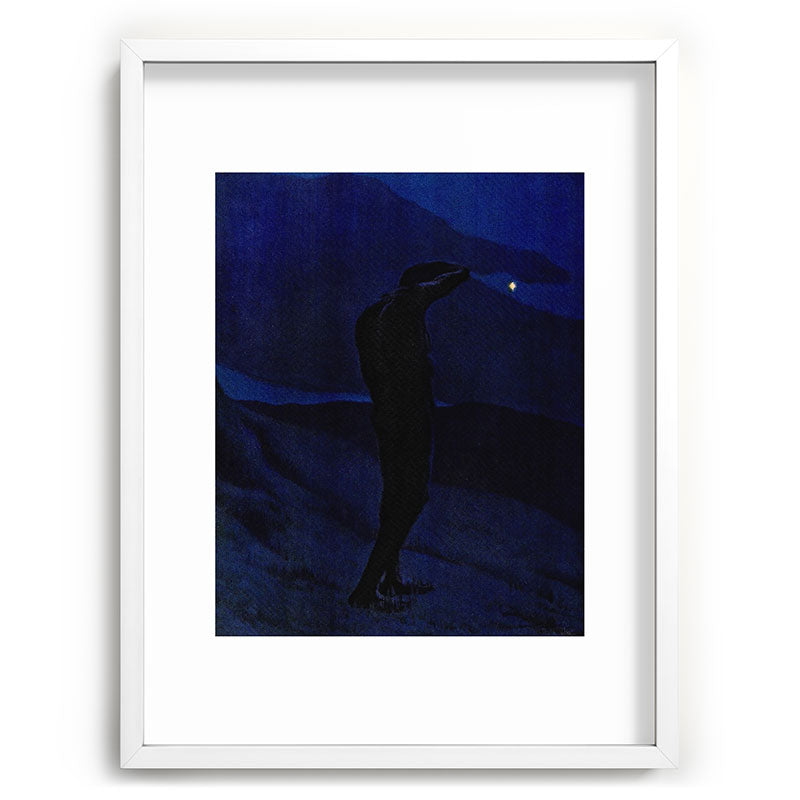 "I see... great cloud-masses... with at times half-dimm'd sadden'd far-off star" (Margaret C. Cook) Framed Art Print
