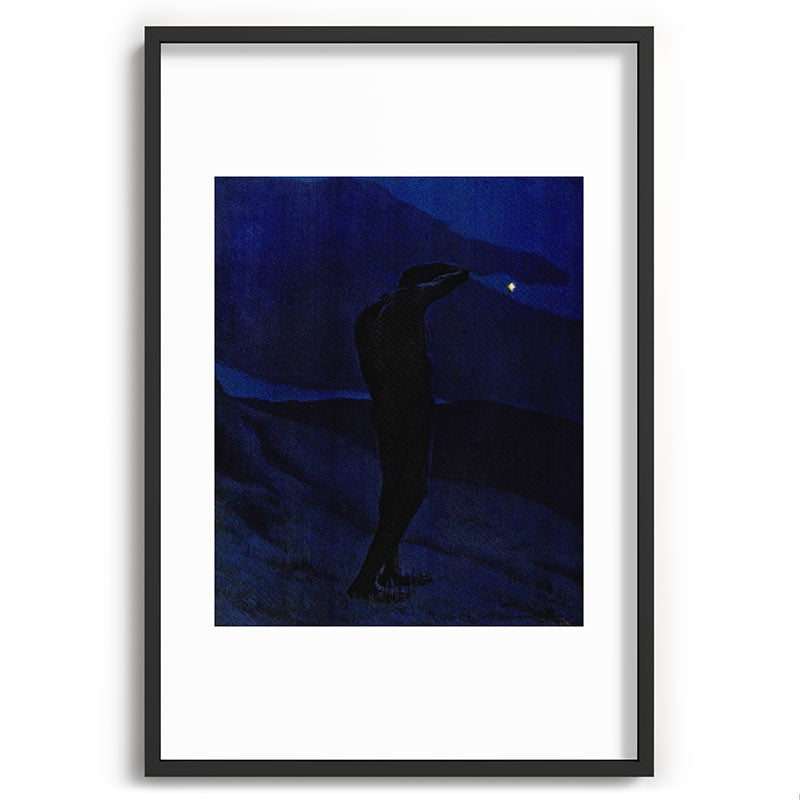 "I see... great cloud-masses... with at times half-dimm'd sadden'd far-off star" (Margaret C. Cook) Framed Art Print