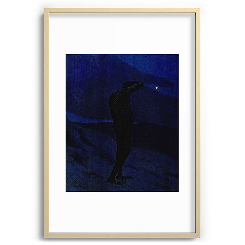 "I see... great cloud-masses... with at times half-dimm'd sadden'd far-off star" (Margaret C. Cook) Framed Art Print