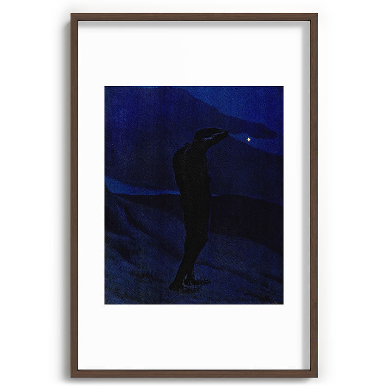 "I see... great cloud-masses... with at times half-dimm'd sadden'd far-off star" (Margaret C. Cook) Framed Art Print