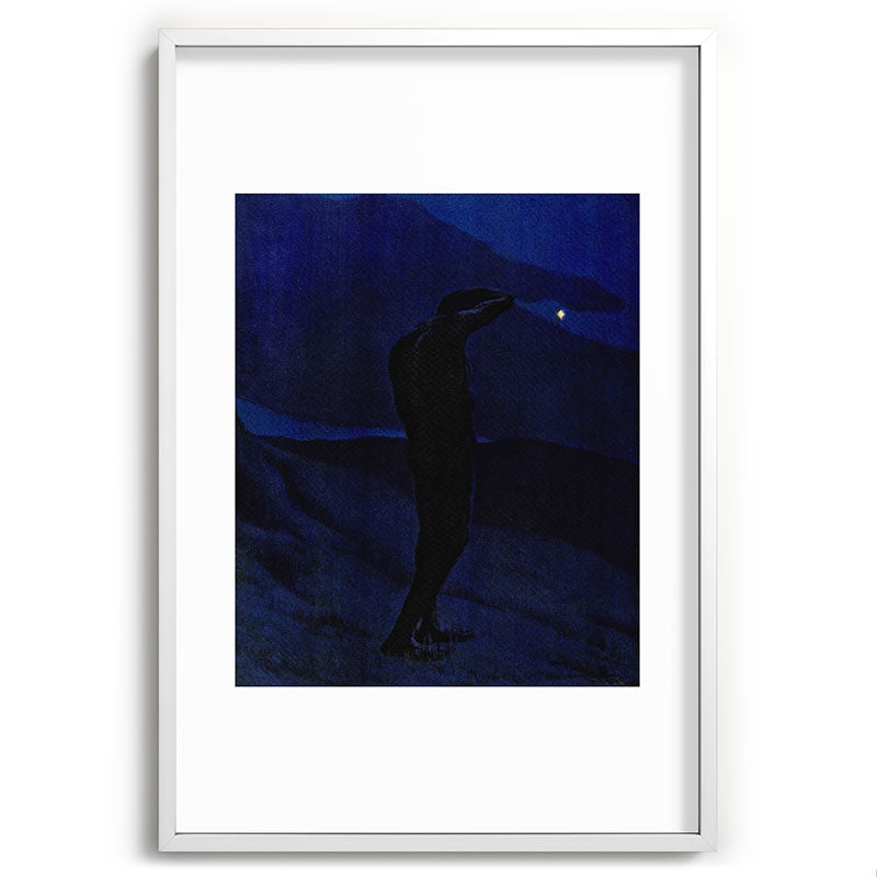 "I see... great cloud-masses... with at times half-dimm'd sadden'd far-off star" (Margaret C. Cook) Framed Art Print