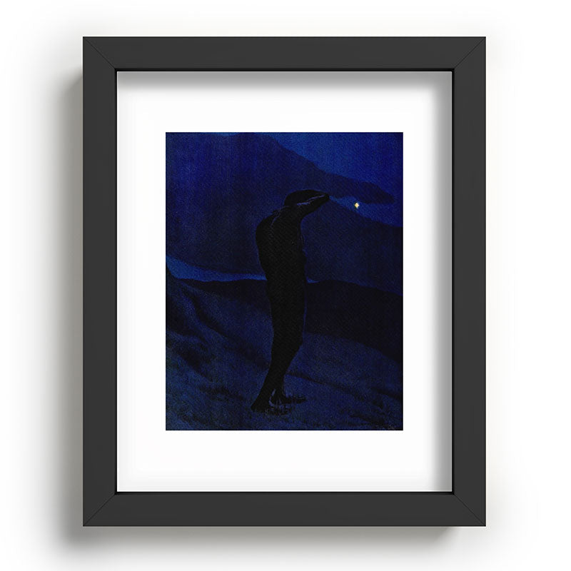 "I see... great cloud-masses... with at times half-dimm'd sadden'd far-off star" (Margaret C. Cook) Framed Art Print