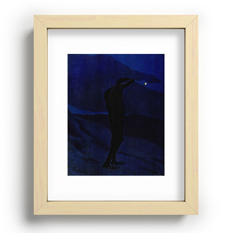 "I see... great cloud-masses... with at times half-dimm'd sadden'd far-off star" (Margaret C. Cook) Framed Art Print