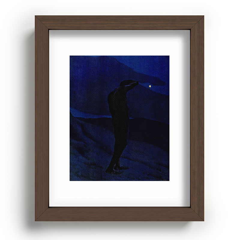 "I see... great cloud-masses... with at times half-dimm'd sadden'd far-off star" (Margaret C. Cook) Framed Art Print