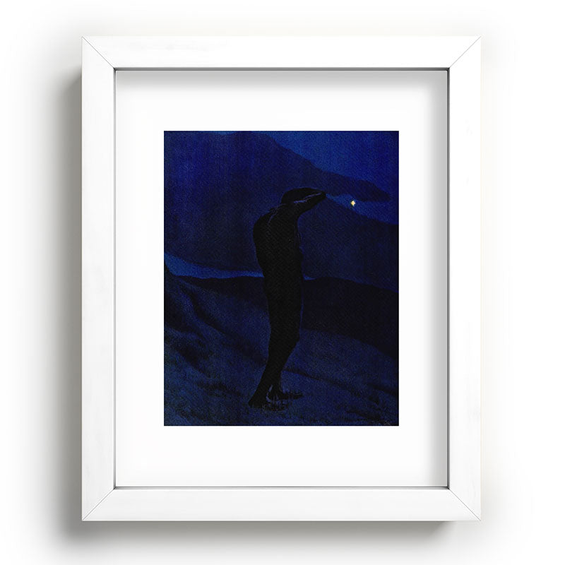 "I see... great cloud-masses... with at times half-dimm'd sadden'd far-off star" (Margaret C. Cook) Framed Art Print