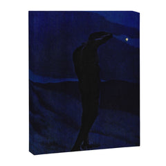 "I see... great cloud-masses... with at times half-dimm'd sadden'd far-off star" (Margaret C. Cook) Canvas Print