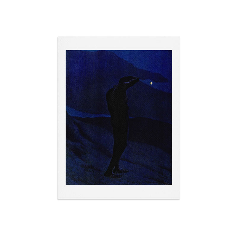 "I see... great cloud-masses... with at times half-dimm'd sadden'd far-off star" (Margaret C. Cook) Art Print