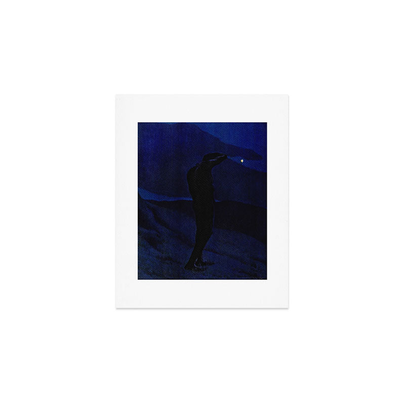 "I see... great cloud-masses... with at times half-dimm'd sadden'd far-off star" (Margaret C. Cook) Art Print
