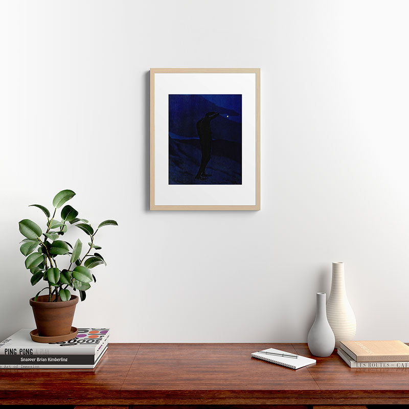 "I see... great cloud-masses... with at times half-dimm'd sadden'd far-off star" (Margaret C. Cook) Framed Art Print