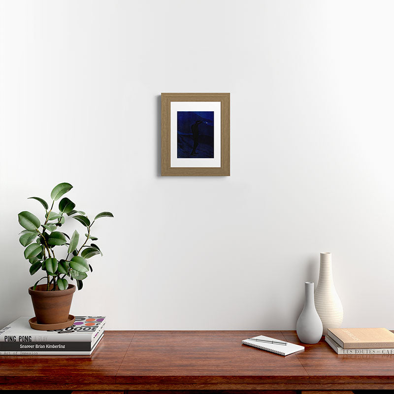 "I see... great cloud-masses... with at times half-dimm'd sadden'd far-off star" (Margaret C. Cook) Framed Art Print