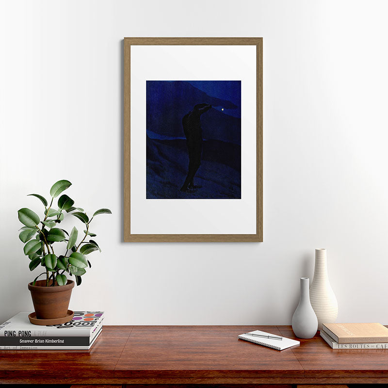 "I see... great cloud-masses... with at times half-dimm'd sadden'd far-off star" (Margaret C. Cook) Framed Art Print
