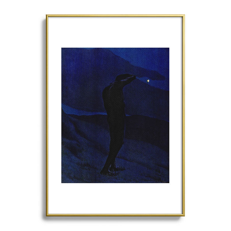 "I see... great cloud-masses... with at times half-dimm'd sadden'd far-off star" (Margaret C. Cook) Framed Art Print