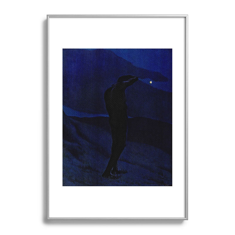 "I see... great cloud-masses... with at times half-dimm'd sadden'd far-off star" (Margaret C. Cook) Framed Art Print