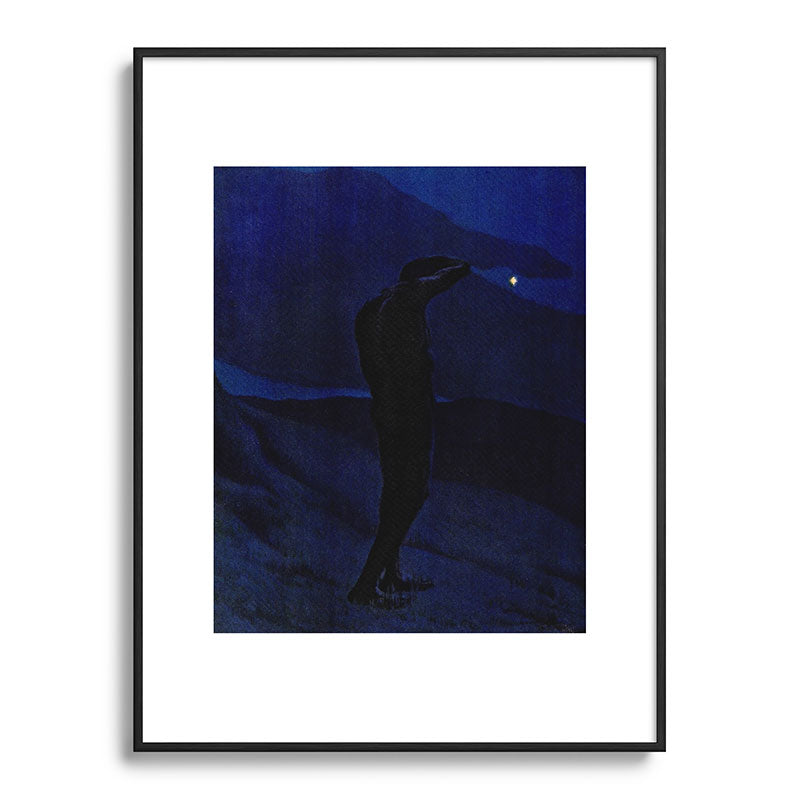 "I see... great cloud-masses... with at times half-dimm'd sadden'd far-off star" (Margaret C. Cook) Framed Art Print