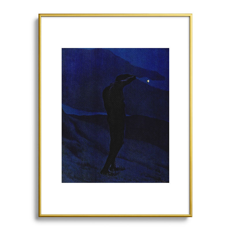 "I see... great cloud-masses... with at times half-dimm'd sadden'd far-off star" (Margaret C. Cook) Framed Art Print