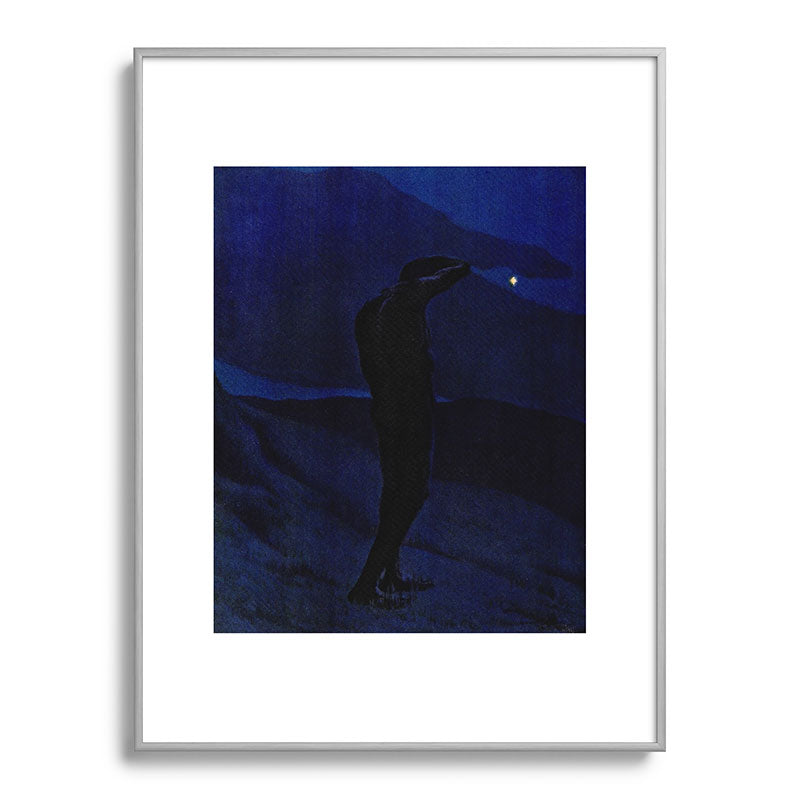 "I see... great cloud-masses... with at times half-dimm'd sadden'd far-off star" (Margaret C. Cook) Framed Art Print