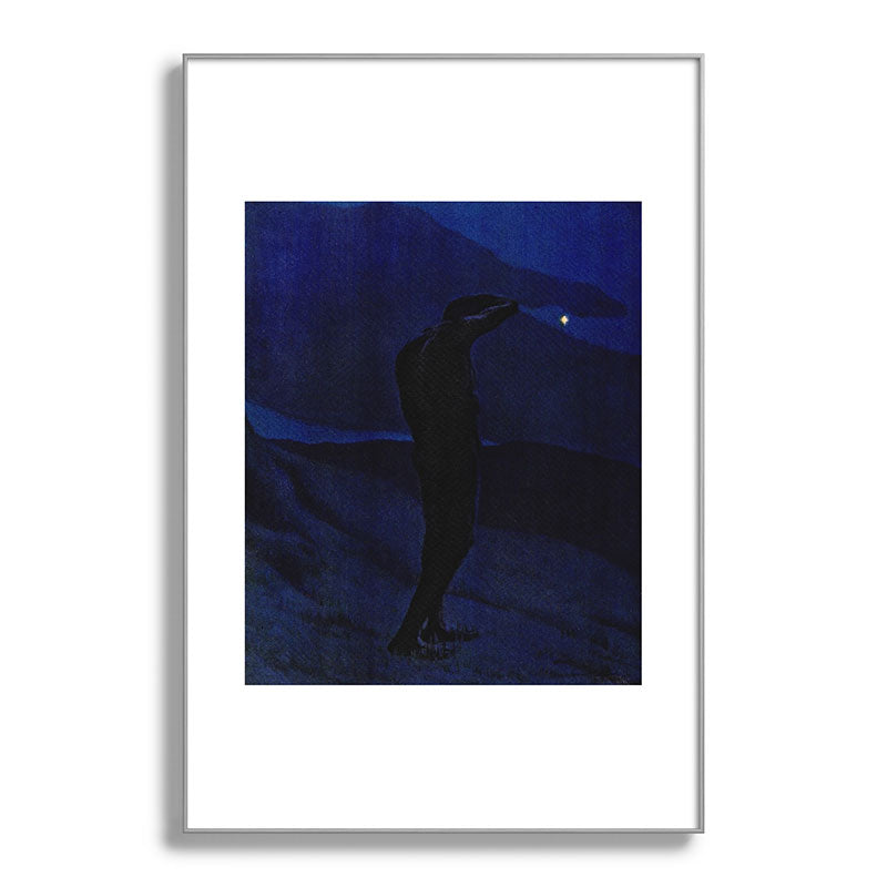 "I see... great cloud-masses... with at times half-dimm'd sadden'd far-off star" (Margaret C. Cook) Framed Art Print