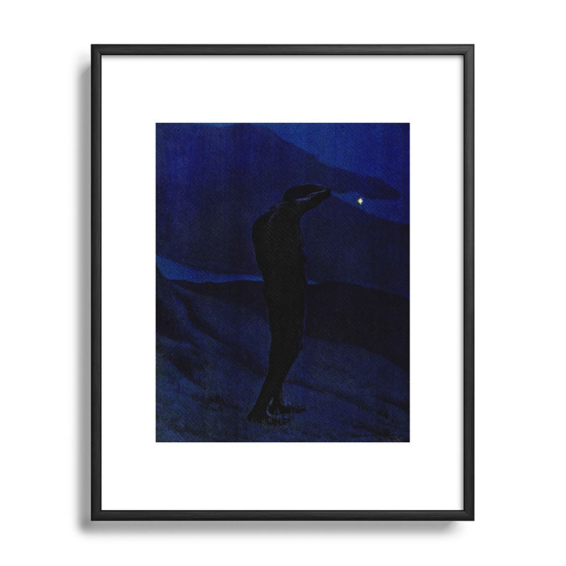 "I see... great cloud-masses... with at times half-dimm'd sadden'd far-off star" (Margaret C. Cook) Framed Art Print