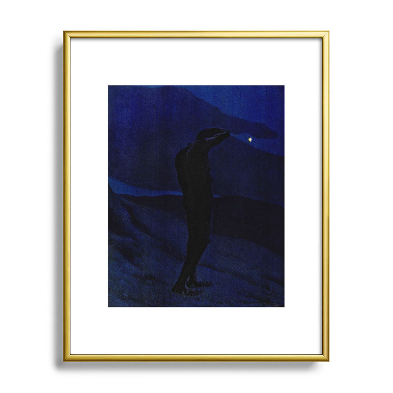 "I see... great cloud-masses... with at times half-dimm'd sadden'd far-off star" (Margaret C. Cook) Framed Art Print