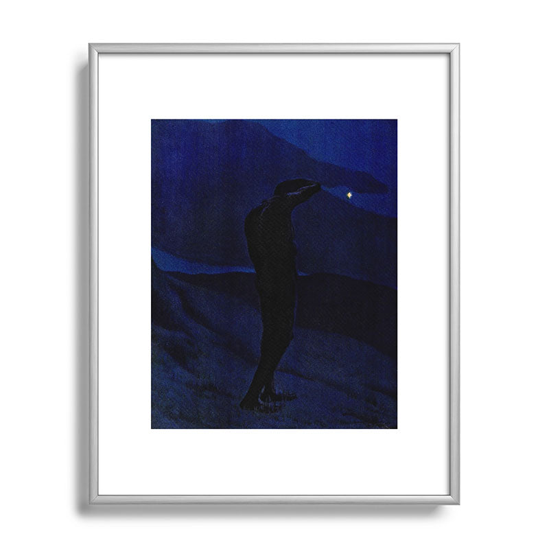 "I see... great cloud-masses... with at times half-dimm'd sadden'd far-off star" (Margaret C. Cook) Framed Art Print