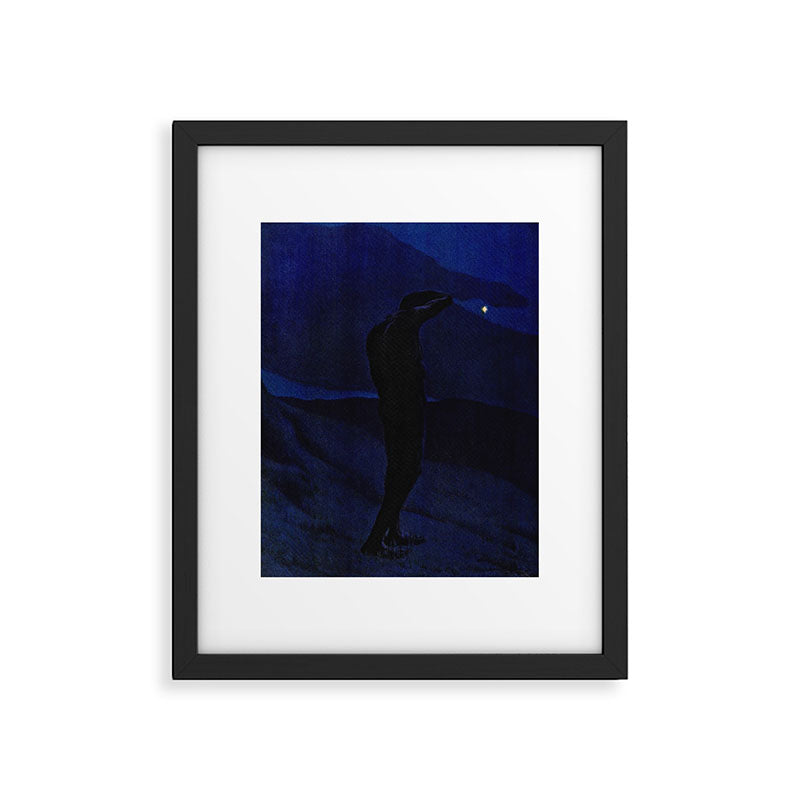 "I see... great cloud-masses... with at times half-dimm'd sadden'd far-off star" (Margaret C. Cook) Framed Art Print