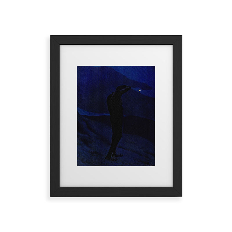 "I see... great cloud-masses... with at times half-dimm'd sadden'd far-off star" (Margaret C. Cook) Framed Art Print