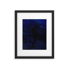 "I see... great cloud-masses... with at times half-dimm'd sadden'd far-off star" (Margaret C. Cook) Framed Art Print
