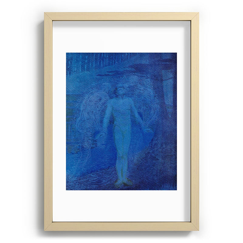 "I too with my soul and body, We, a curious trio, wandering on our way" Framed Art Print