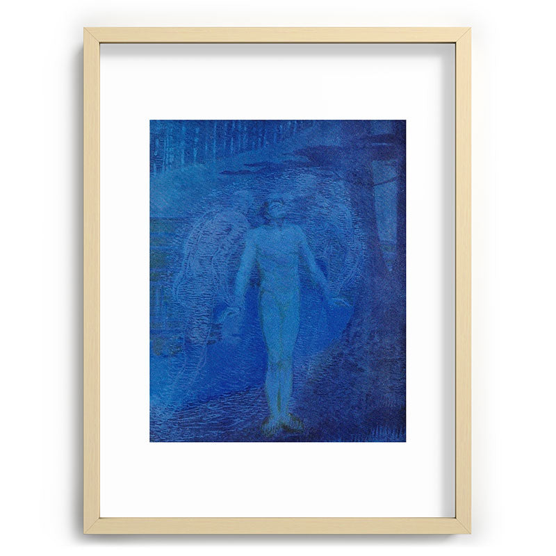 "I too with my soul and body, We, a curious trio, wandering on our way" Framed Art Print