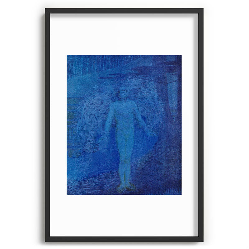 "I too with my soul and body, We, a curious trio, wandering on our way" Framed Art Print