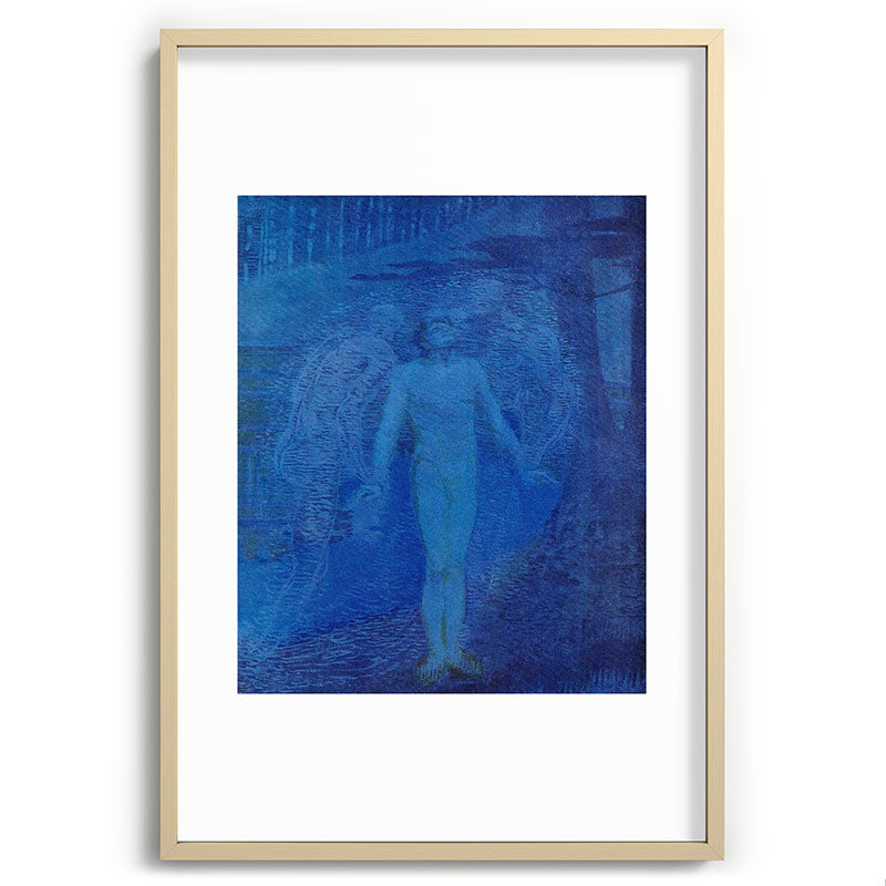 "I too with my soul and body, We, a curious trio, wandering on our way" Framed Art Print
