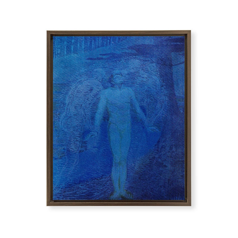 "I too with my soul and body, We, a curious trio, wandering on our way" Framed Canvas Print