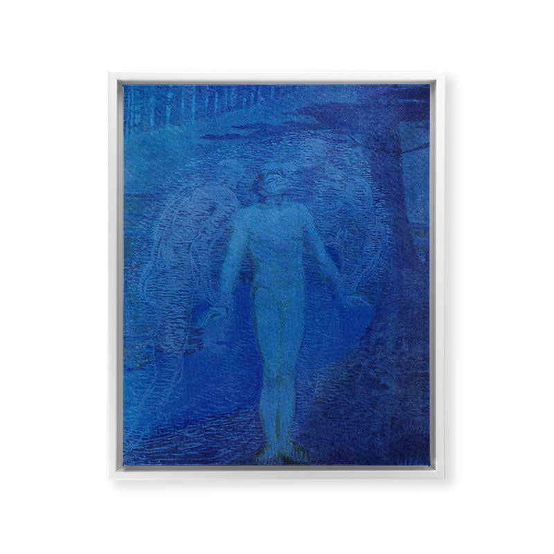 "I too with my soul and body, We, a curious trio, wandering on our way" Framed Canvas Print