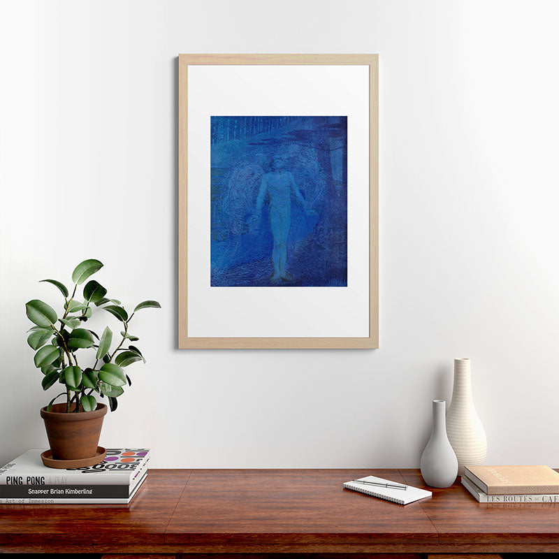 "I too with my soul and body, We, a curious trio, wandering on our way" Framed Art Print