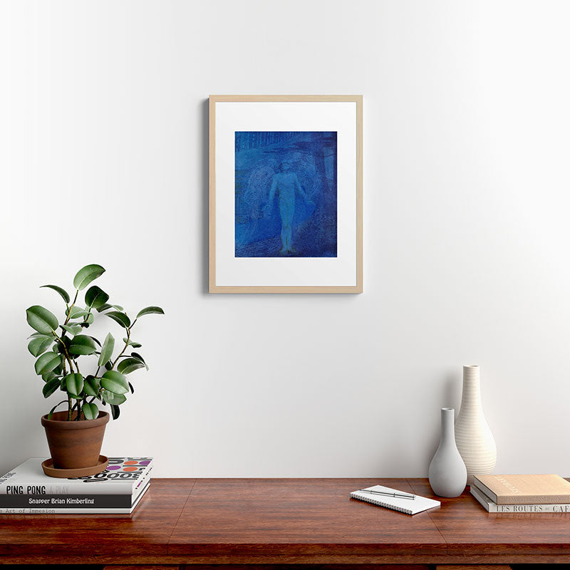 "I too with my soul and body, We, a curious trio, wandering on our way" Framed Art Print